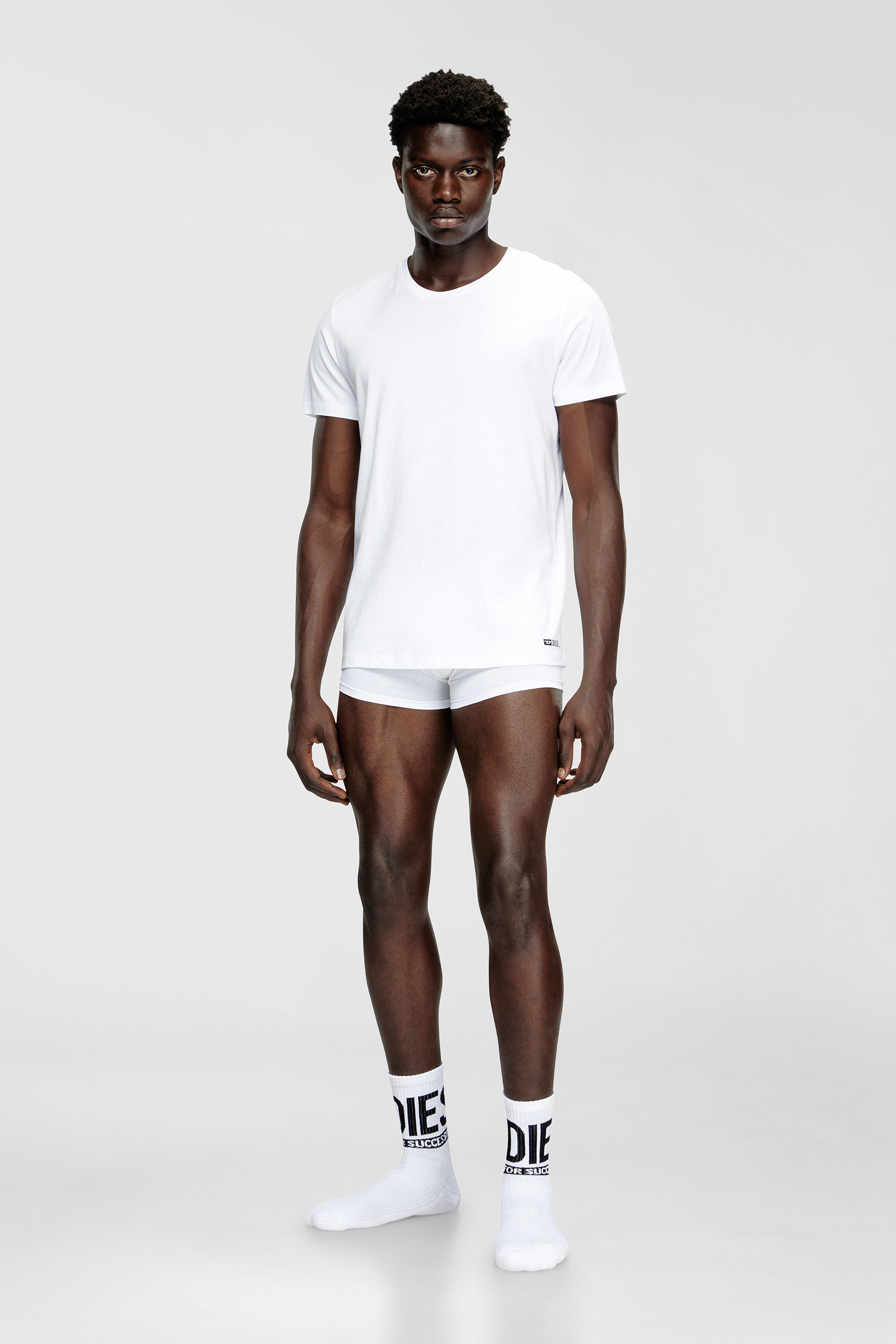 Diesel - RANDAL-D-BOX-3PACK, Man's Three-pack of T-shirts in White - 1