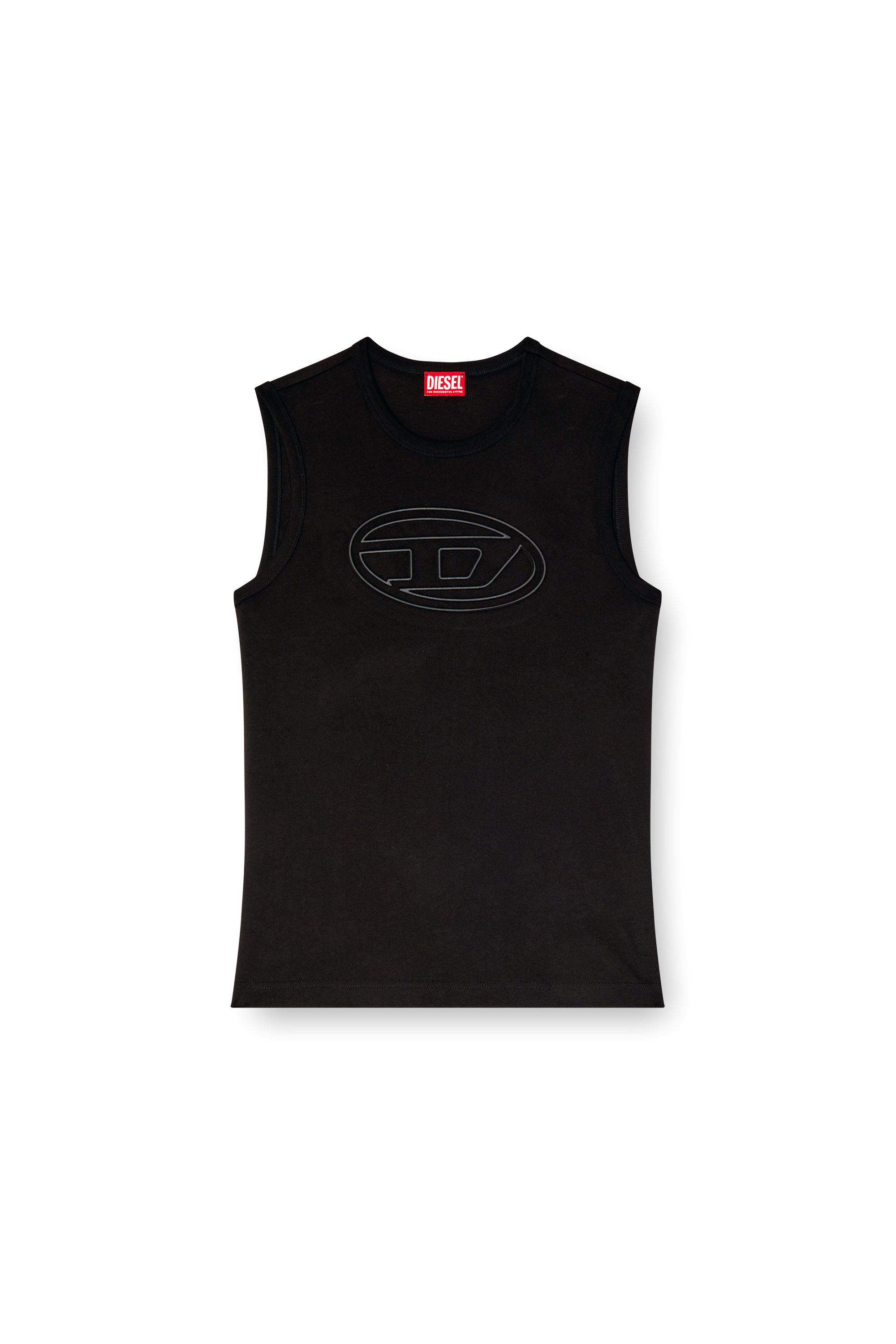 Diesel - T-BISCO-BIGOVAL, Man's Sleeveless top in Black - 4