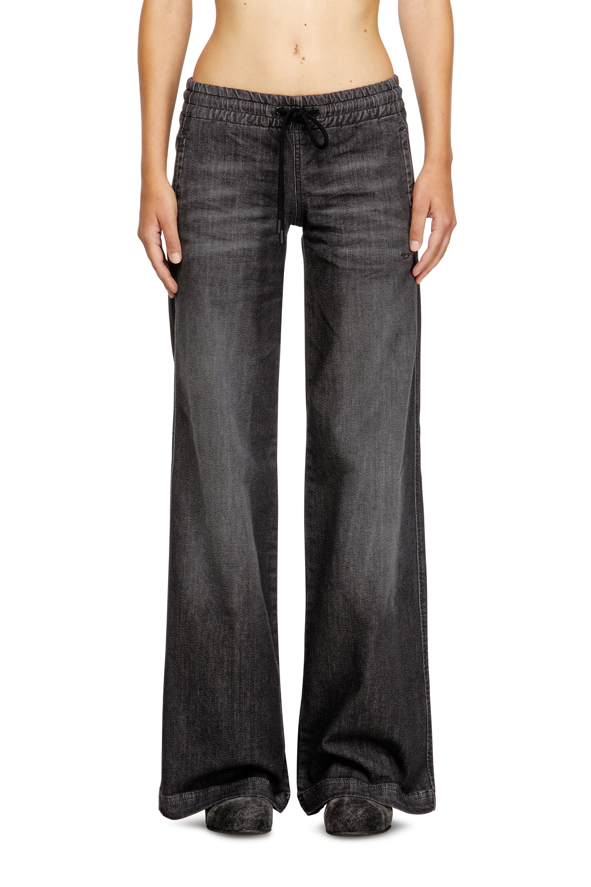 Relaxed 2078 D-Ainty Joggjeans® 09M66, Black/Dark grey Diesel - Woman's Relaxed 2078 D-Ainty Joggjeans® 09M66, Black/Dark grey - 3