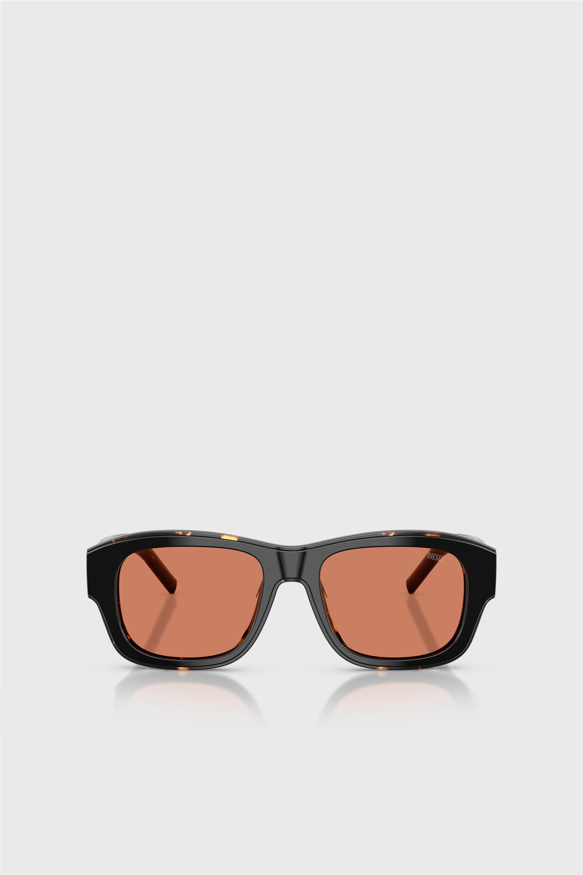 Diesel - 0DL2020U, Unisex's Rectangular Sunglasses in Black/Brown - 1