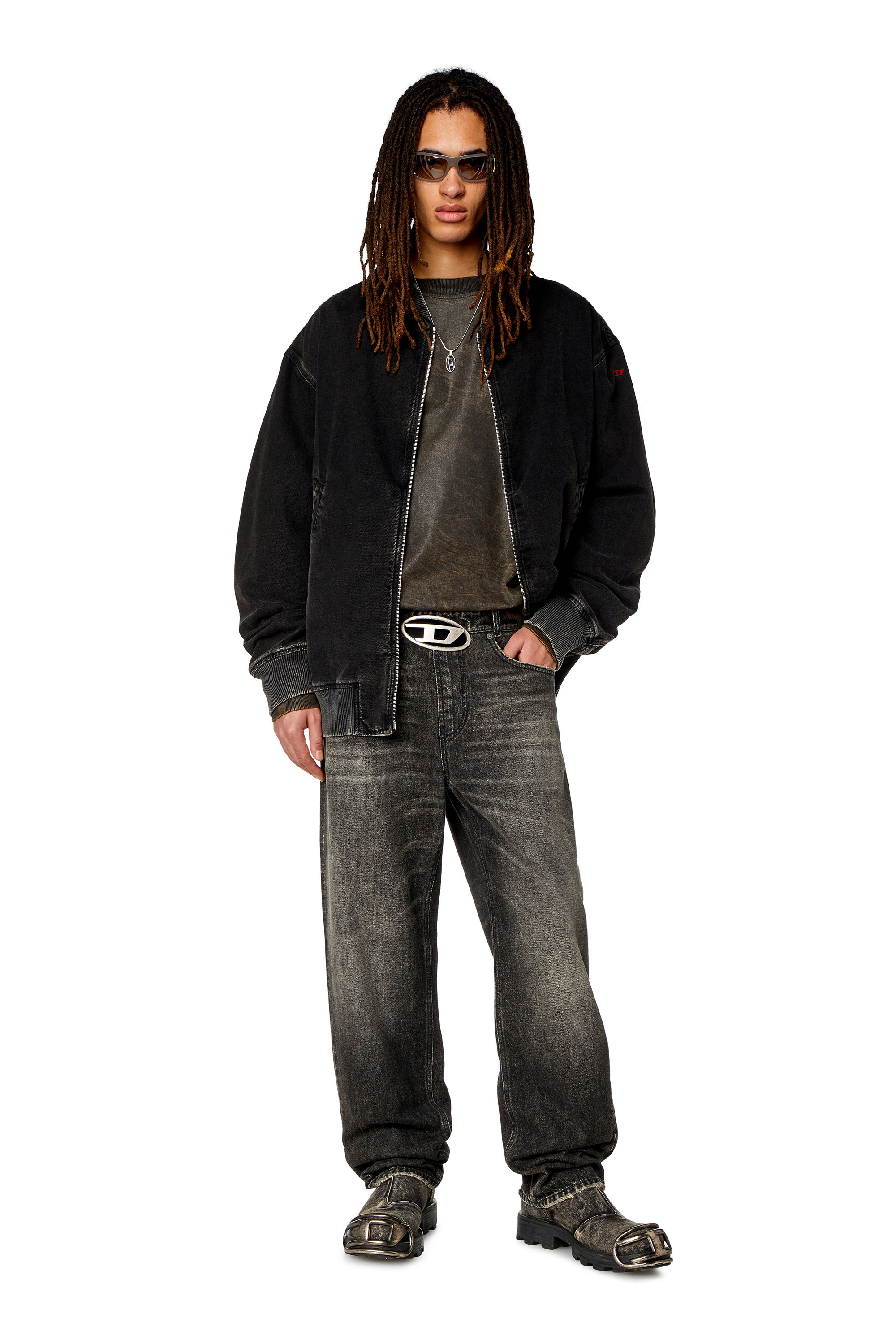 Diesel - Straight Jeans 2010 D-Macs 0JGAE, Black/Dark grey - Image 4