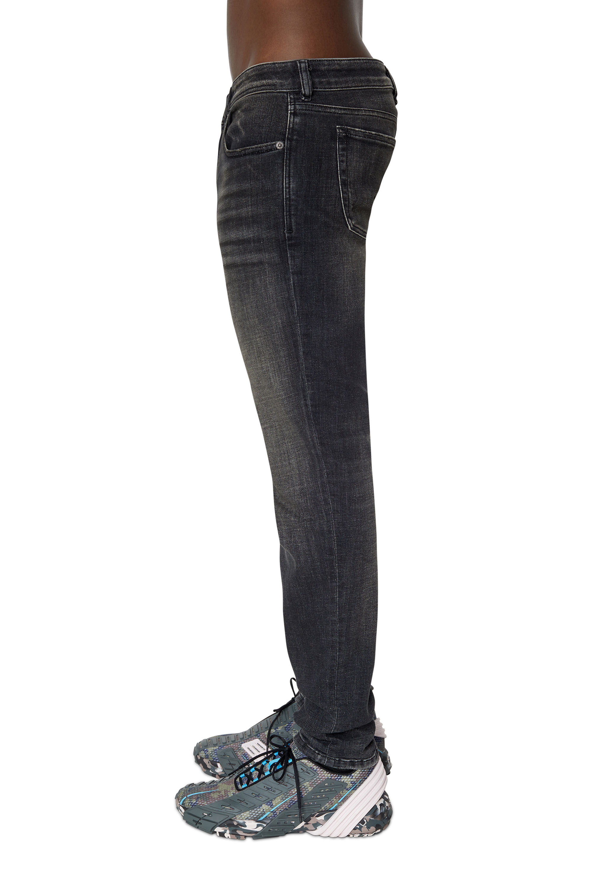 Diesel - 1979 Sleenker 09D88 Skinny Jeans, Black/Dark grey - Image 5