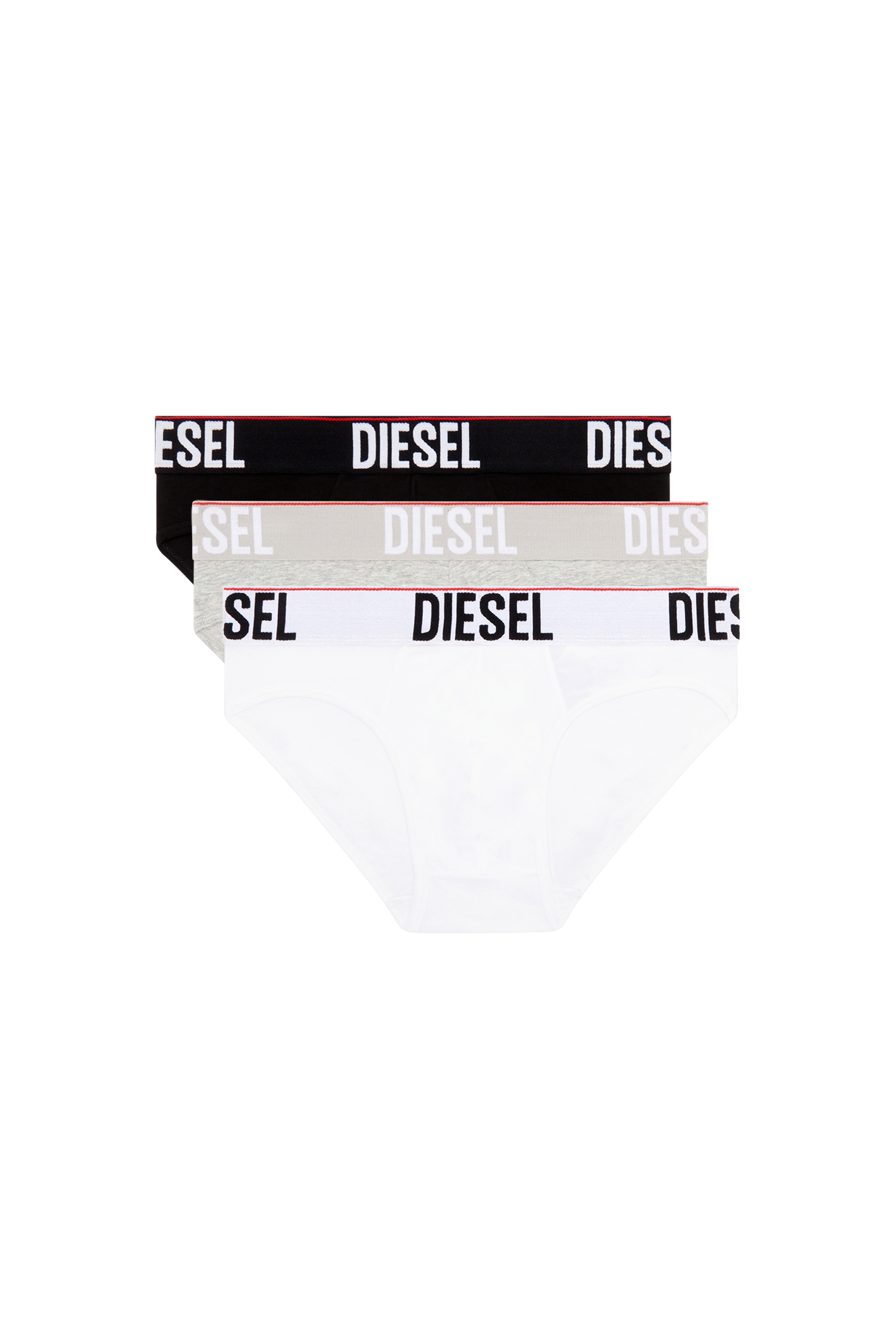 Diesel - UMBR-ANDRETHREEPACK, Man Three-pack briefs with tonal waist in Multicolor - Image 1