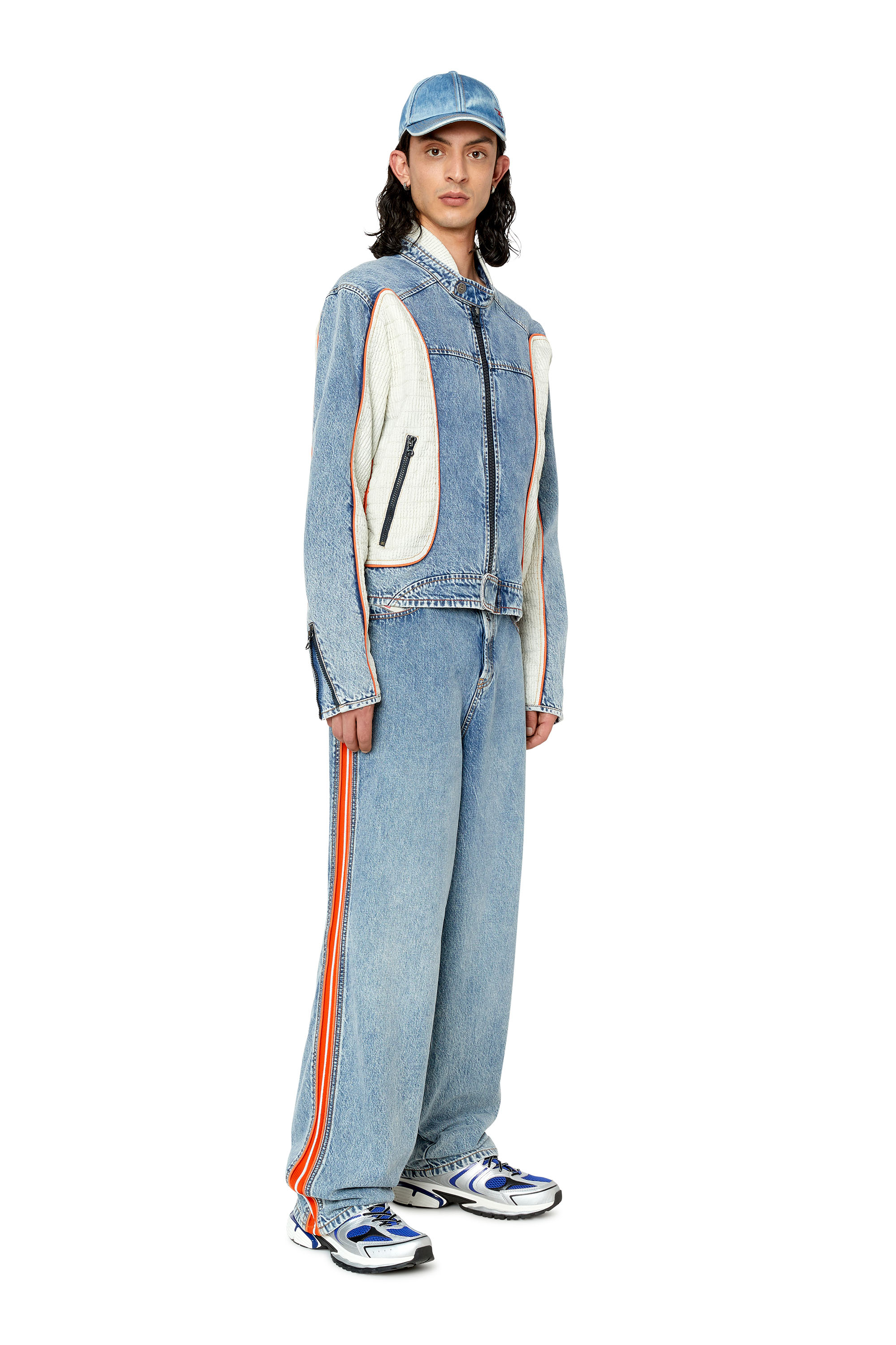 Diesel - D-Vulkos 0EMAH Straight Jeans, Light Blue - Image 4