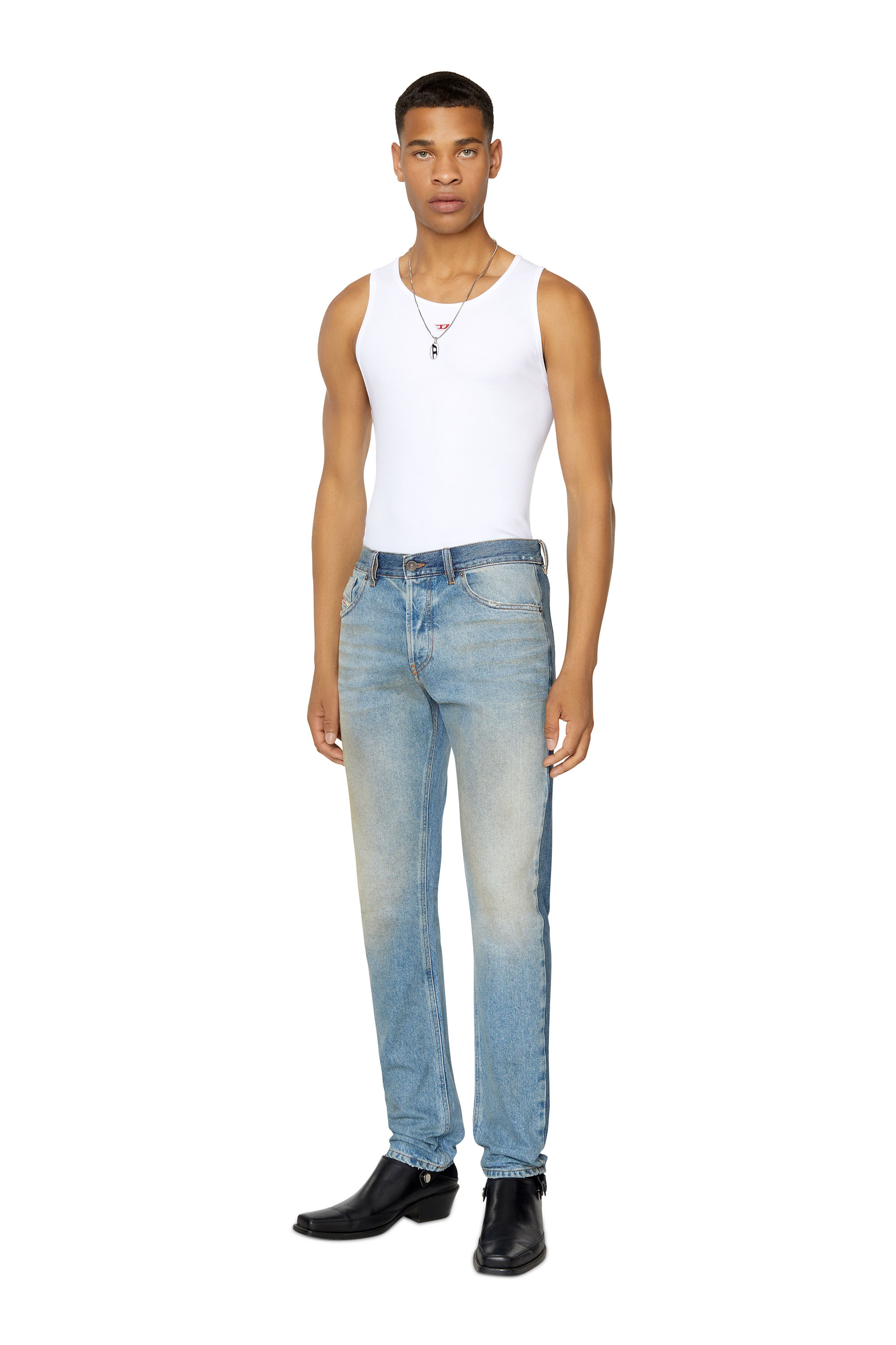 Diesel - 1995 D-Sark 09E21 Straight Jeans, Light Blue - Image 5