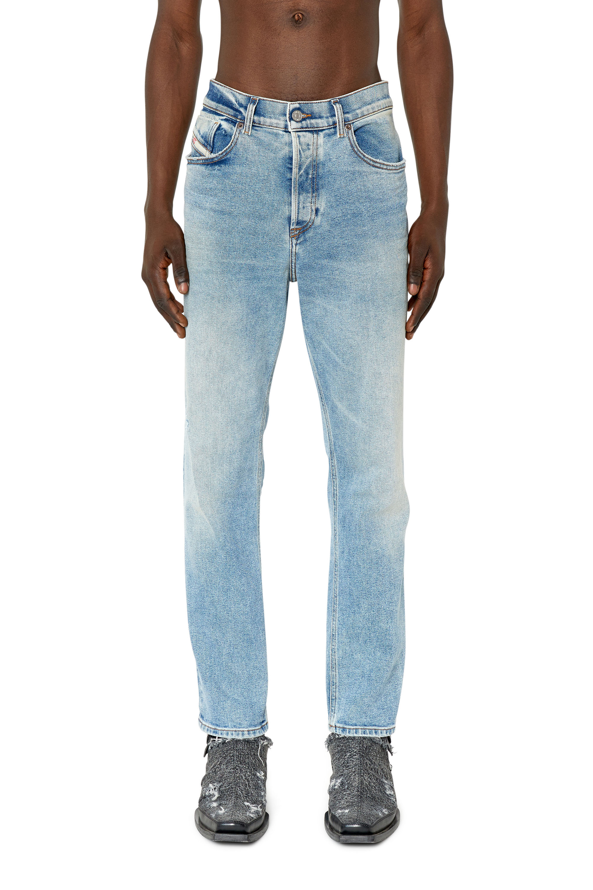 Diesel - 2005 D-Fining 09E86 Tapered Jeans, Light Blue - Image 1