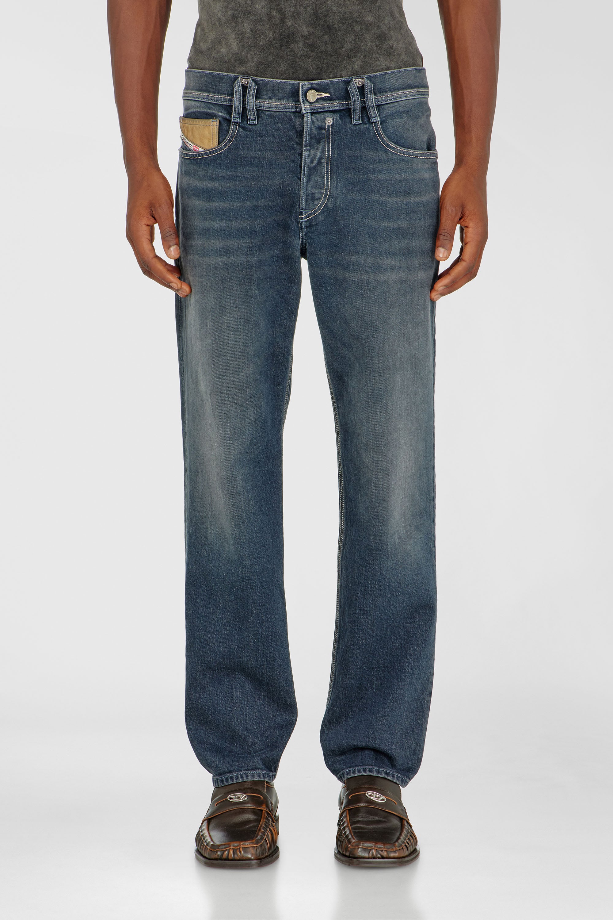 Diesel - Man's Regular Jeans 2023 D-Finitive 007GQ, Medium blue - 1