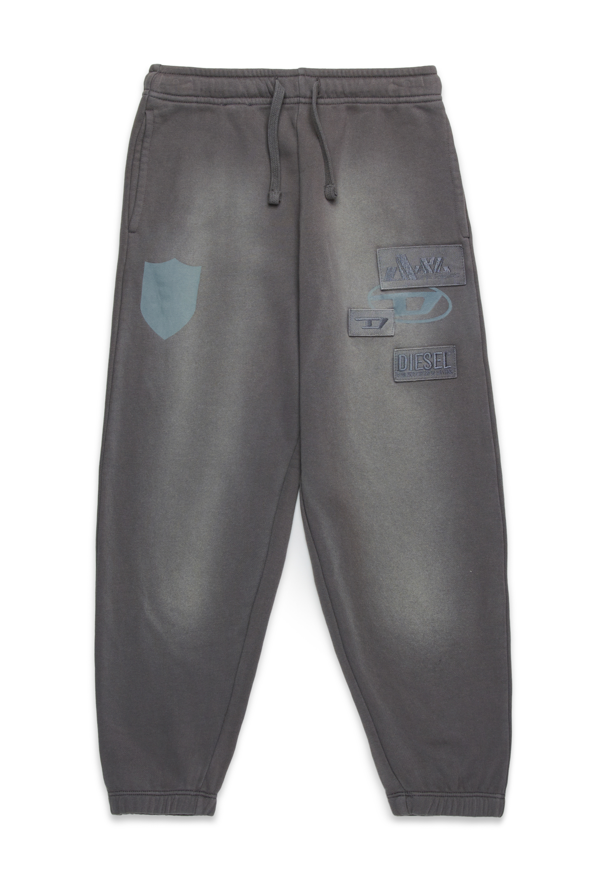 Diesel - PMACCY, Man's Track pants in sun-faded jersey in Grey - 2