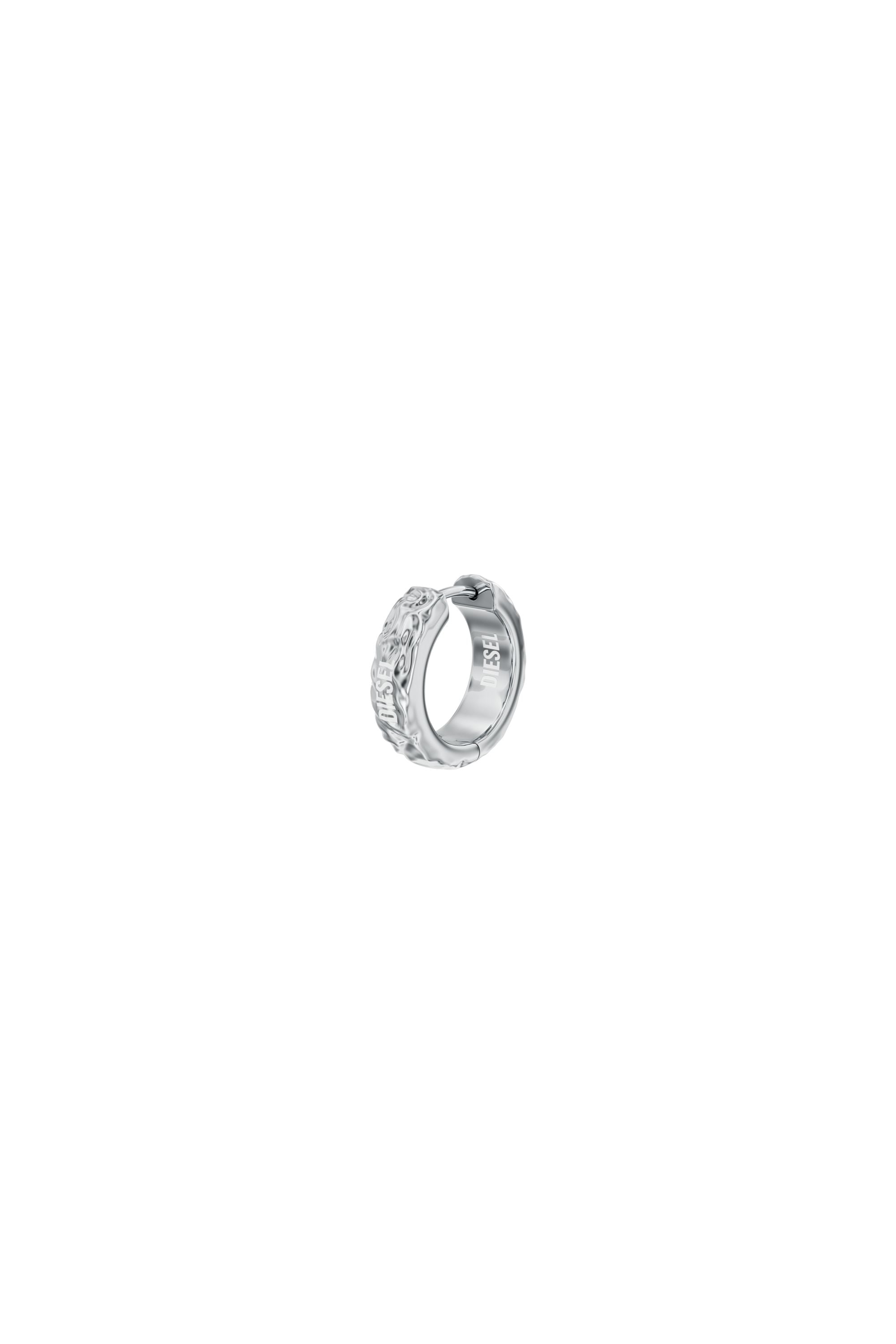 Diesel - DX1730040, Unisex's Stainless Steel Hoop Earring in Silver - 1