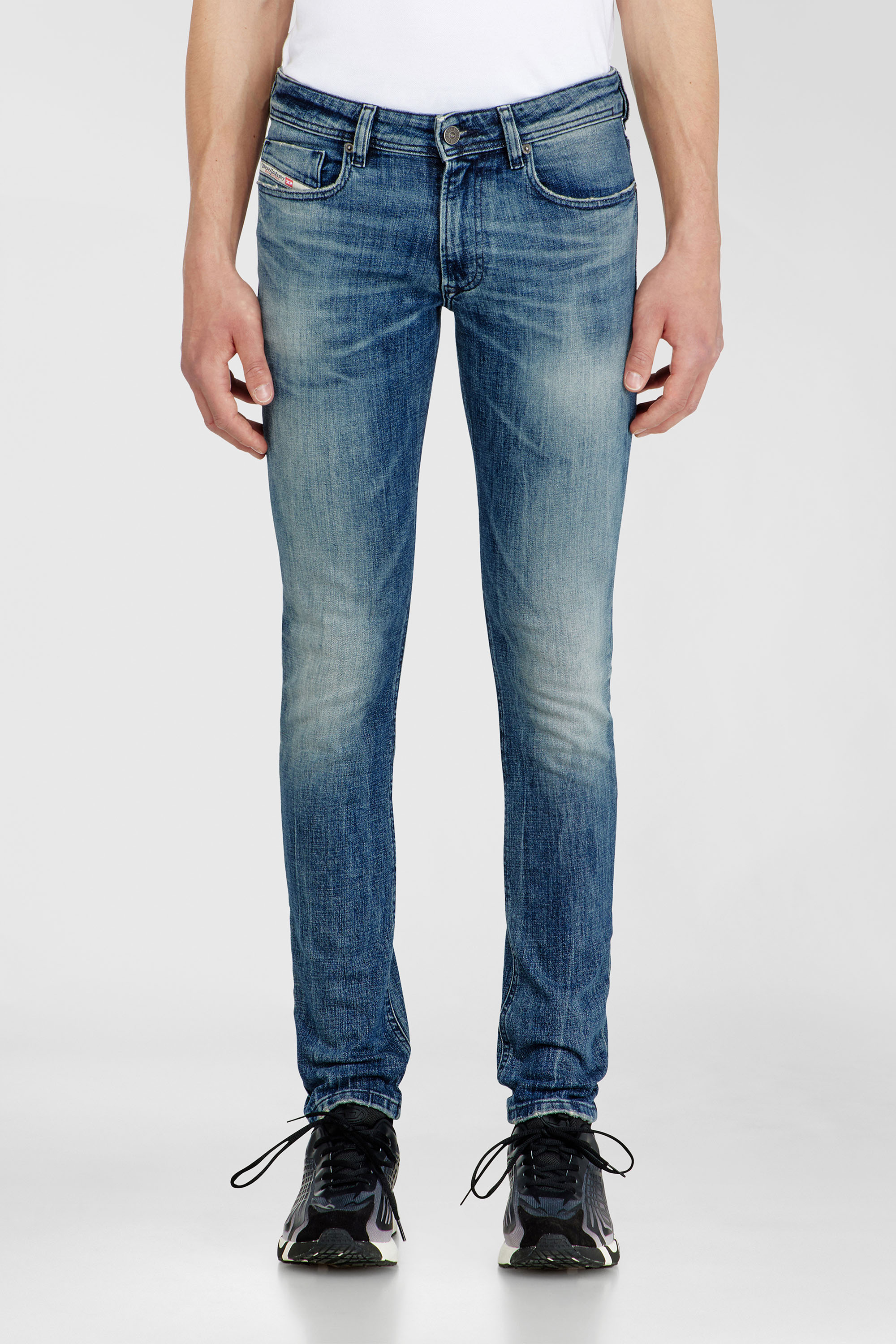 Diesel - Man's Skinny Jeans 1979 Sleenker 0KBBE, Medium blue - 4