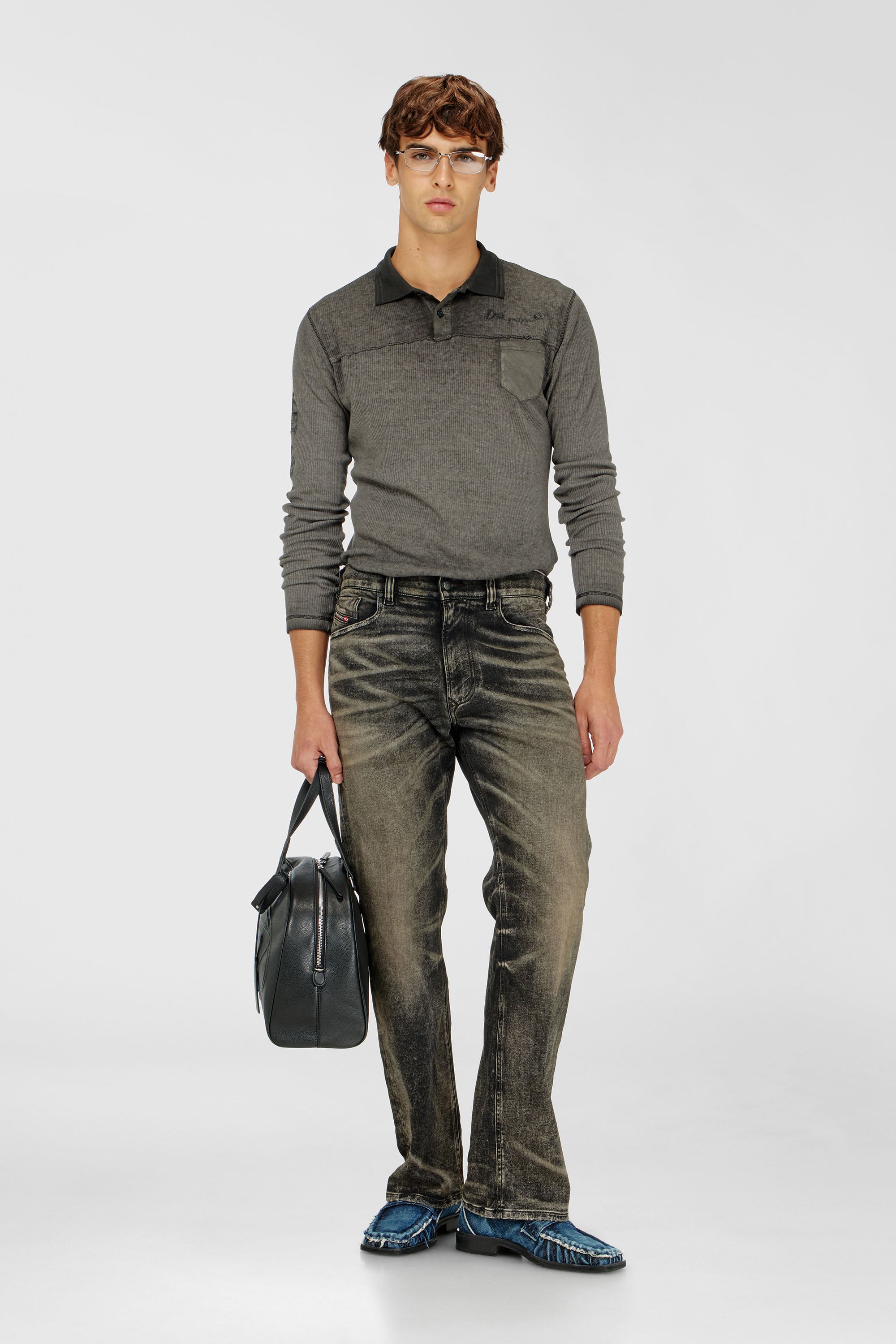 Diesel - Man's Relaxed 2080 D-Reel Joggjeans&reg; 09R21, Black/Dark grey - 1