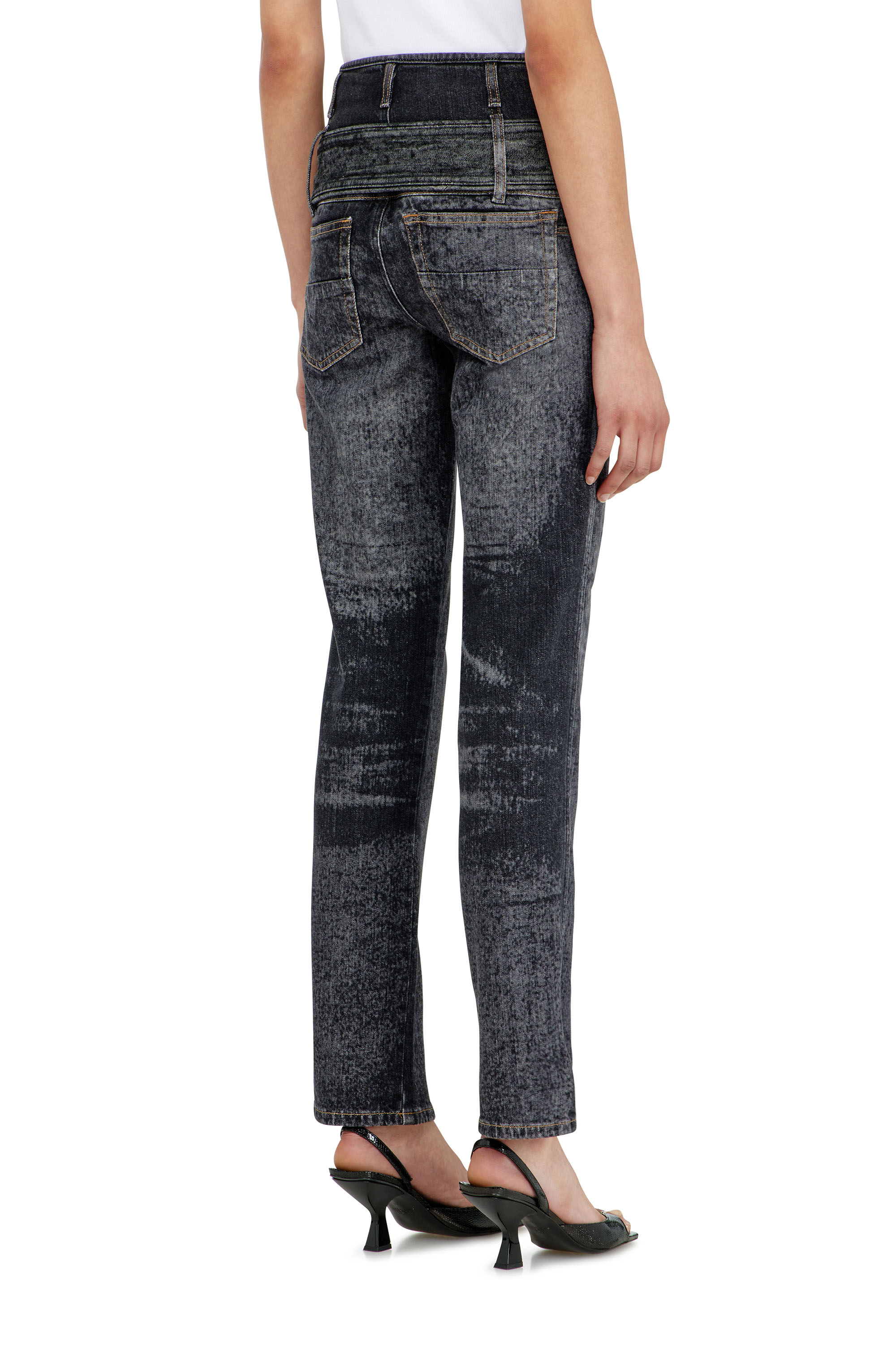 Diesel - Woman's Slim Jeans D-Gorina 09Q30, Black/Dark grey - 5