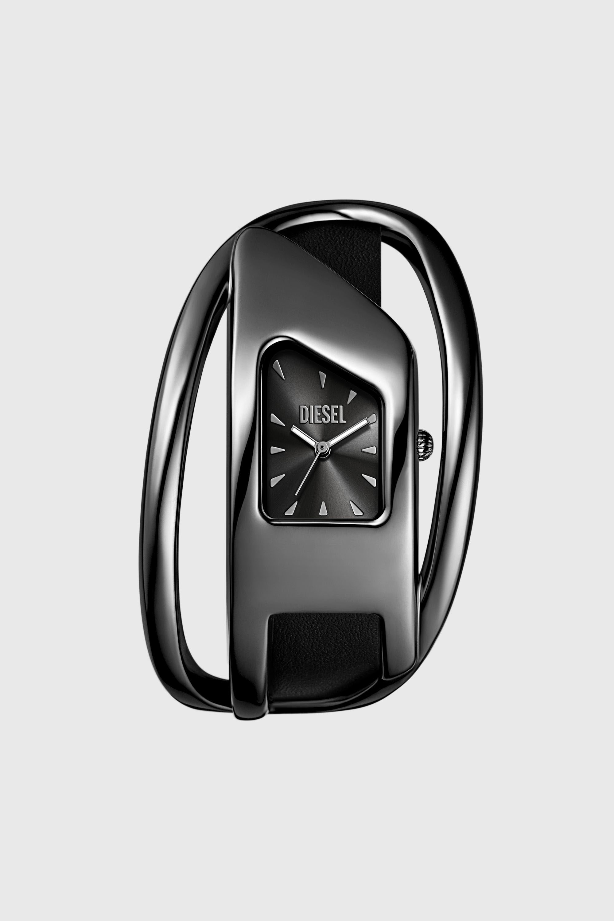 Diesel - DZ5629 WATCH, Woman's Wrap-D black leather watch in Black - 1