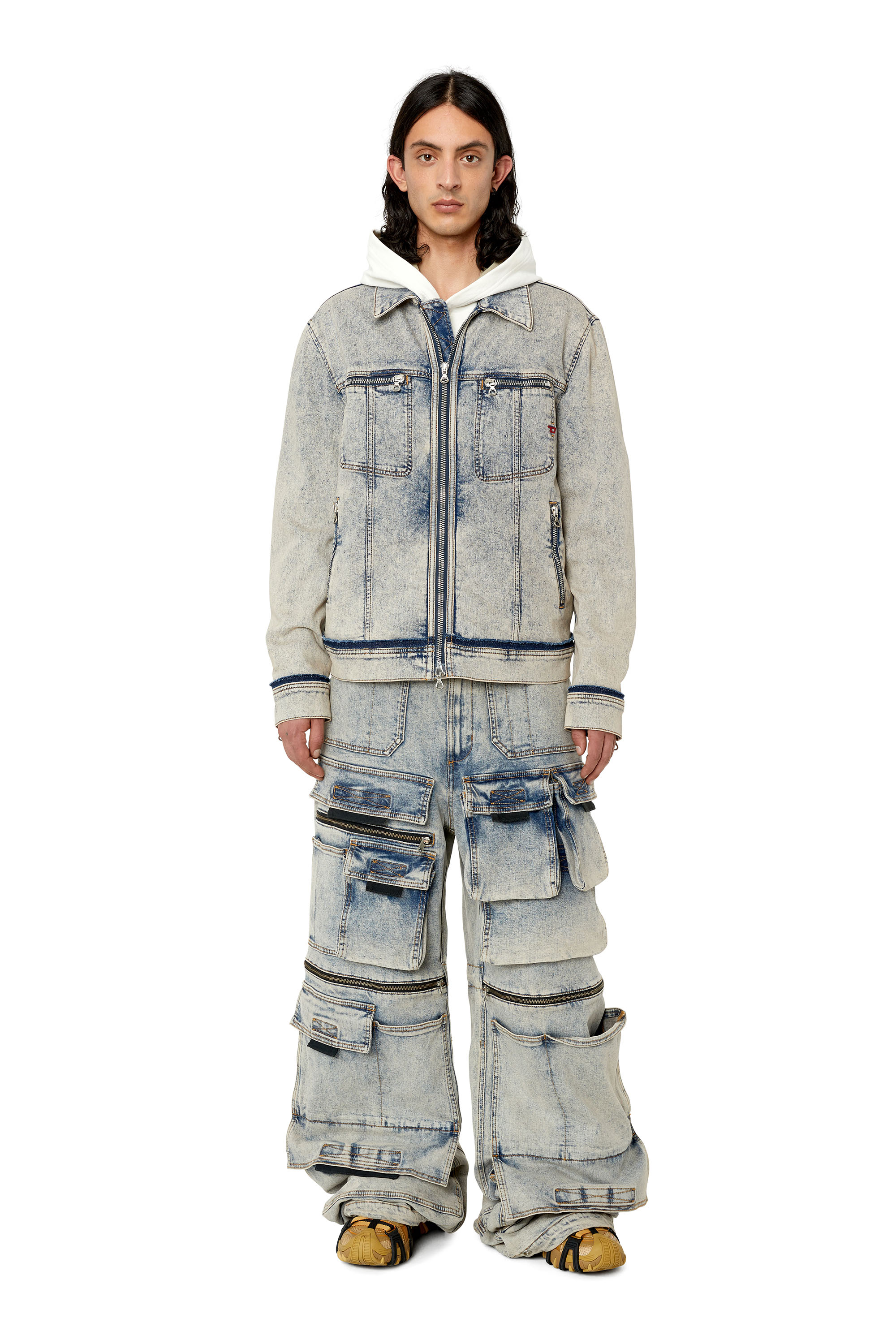 Men's Straight Jeans | Medium blue | Diesel D-Onlypockets