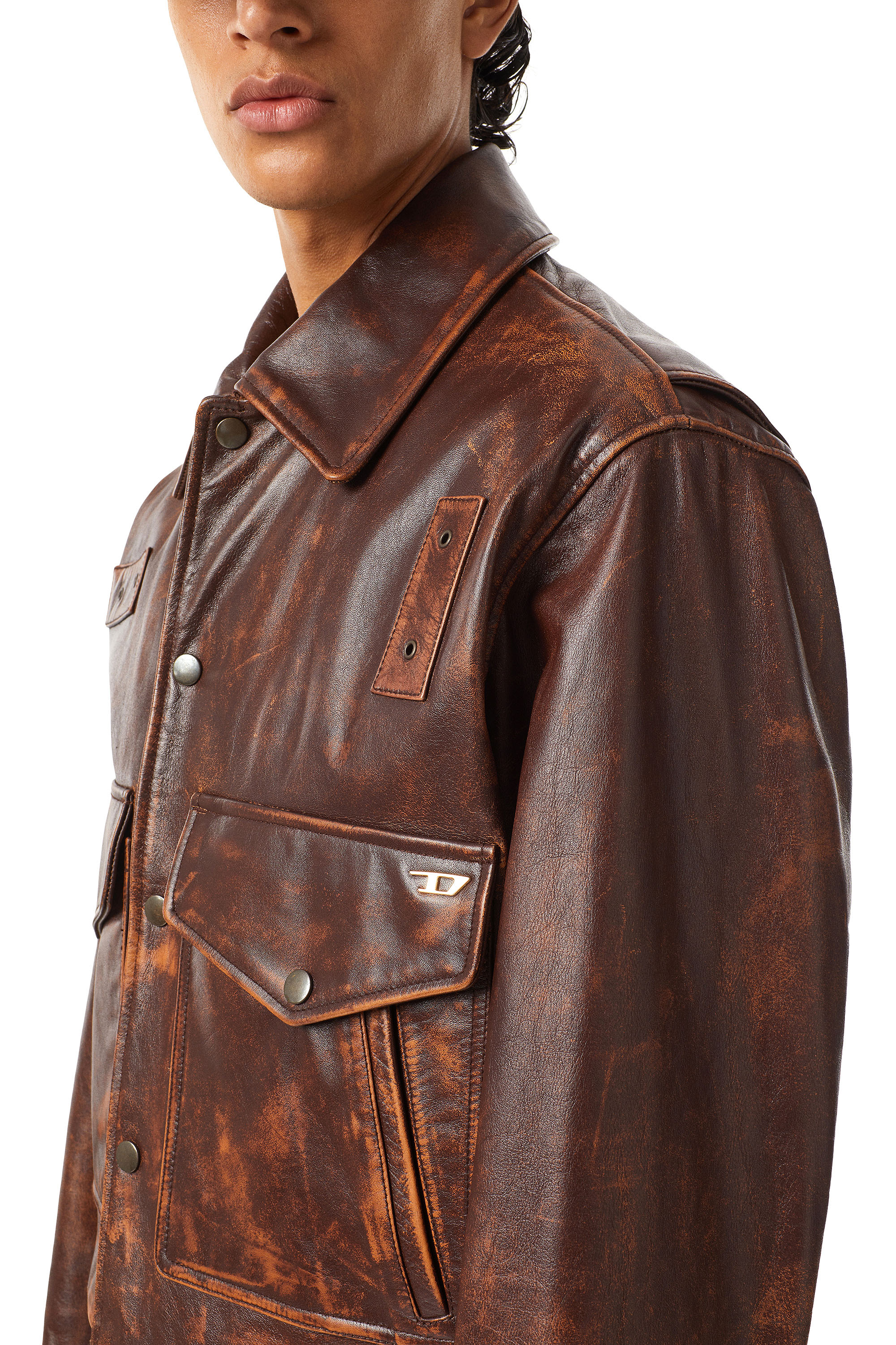 mens tan leather jackets sale