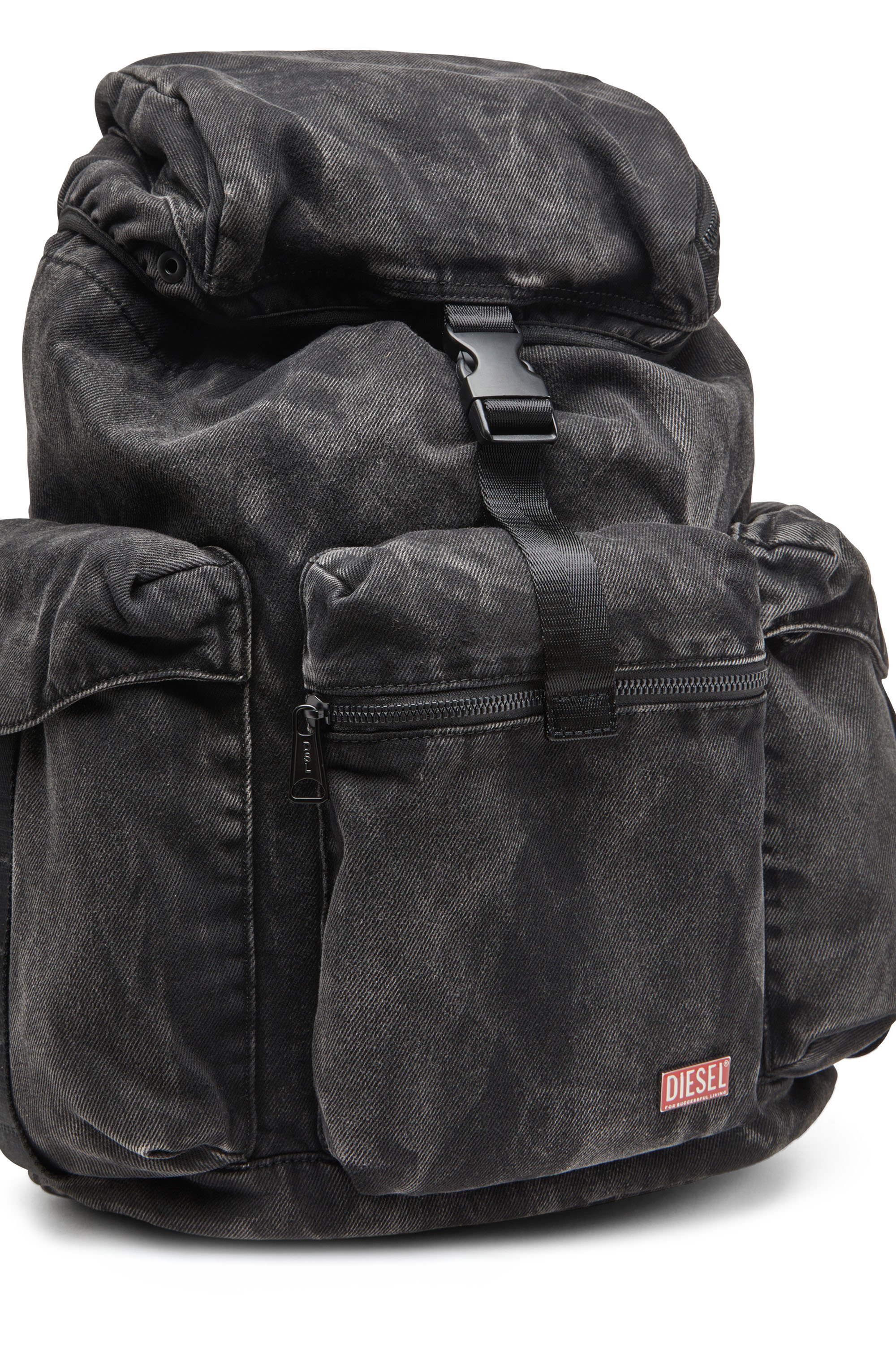 Men s Rave Backpack in solarised denim Blue Diesel