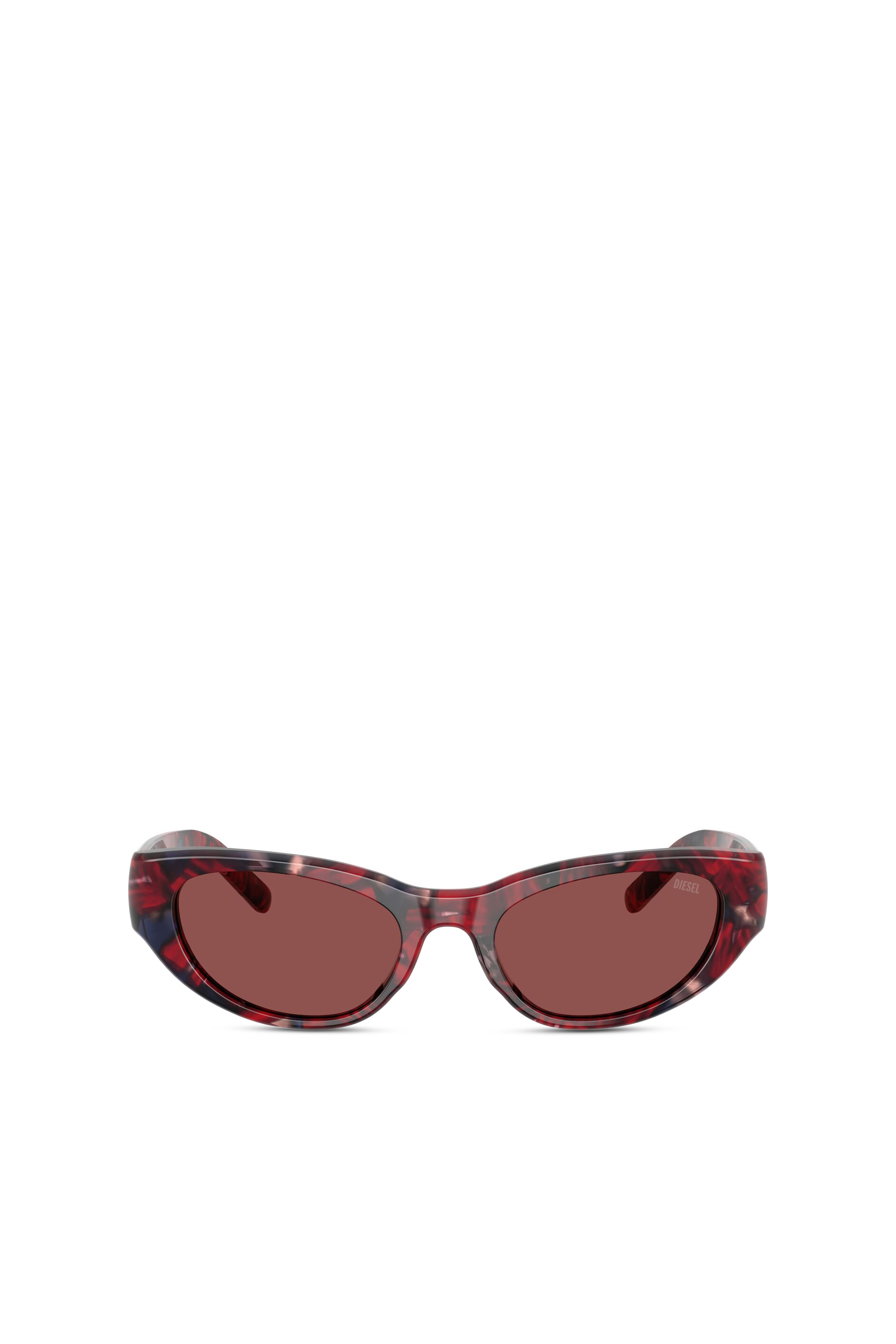 Diesel - 0DL2010U, Unisex's Cat-eye style sunglasses in Red/Brown - 2