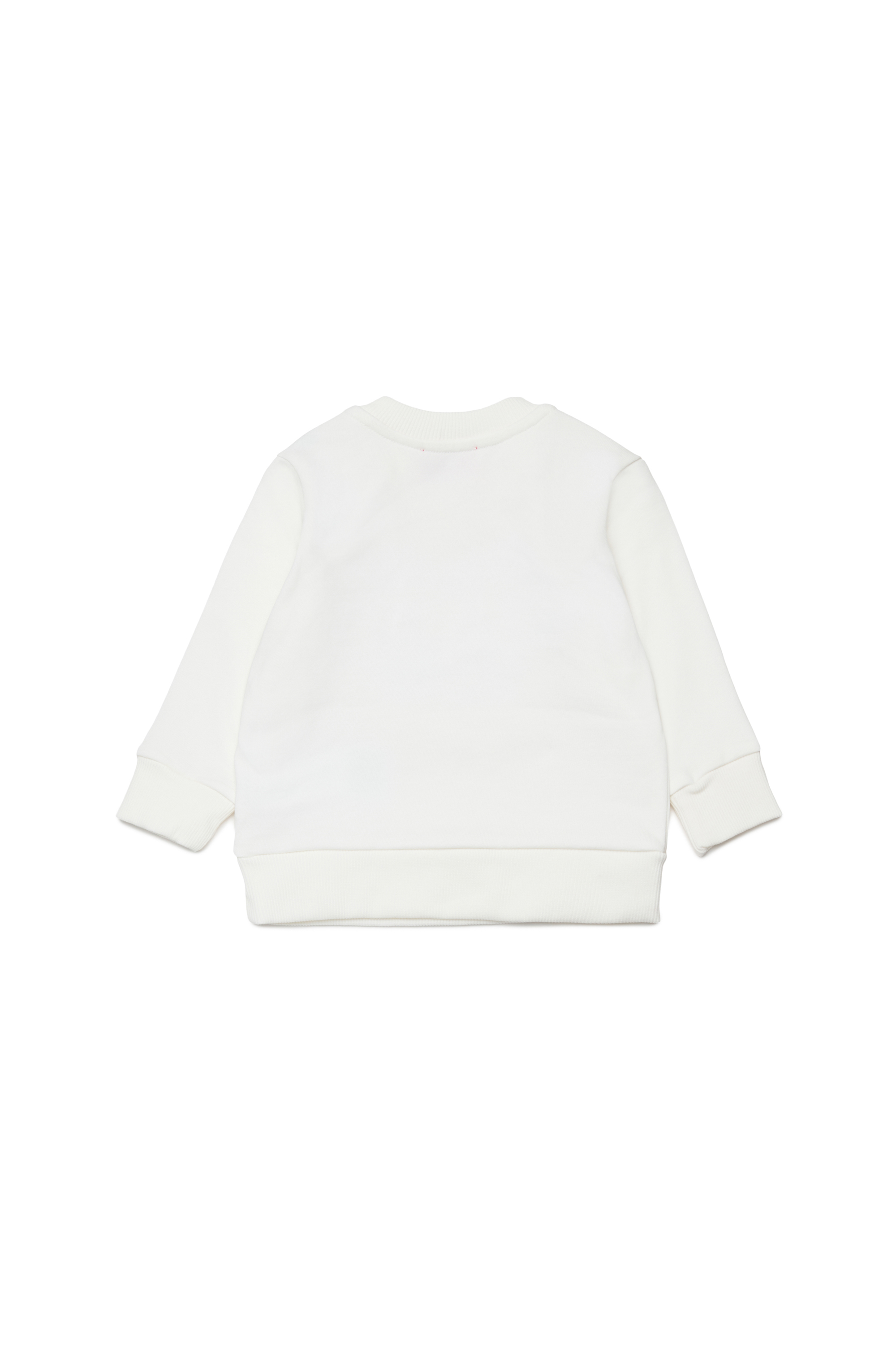 Diesel - SWIRB, Man's Sweatshirt with optical print in White - 2