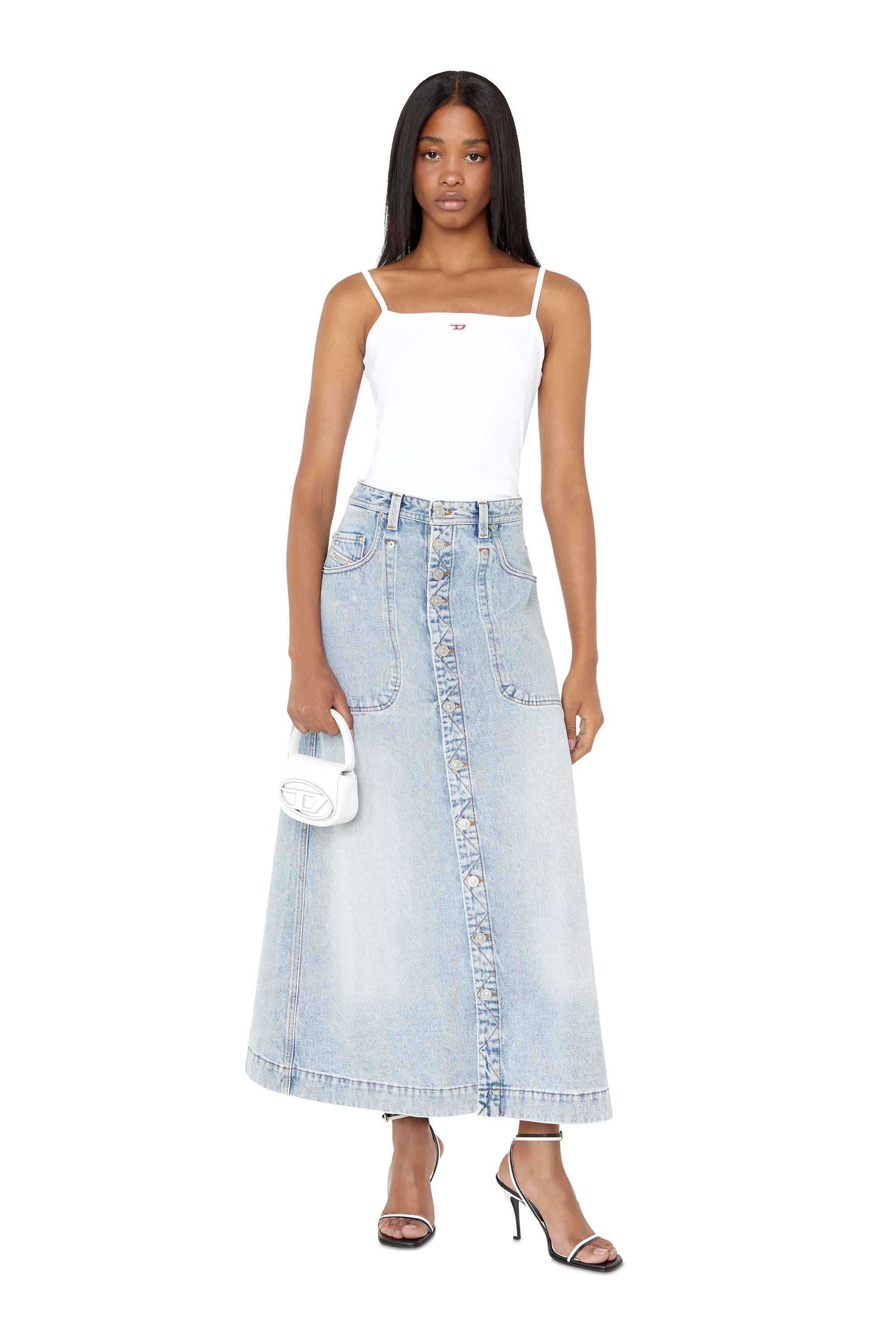 DE-ALBUS-L, Light Blue - Skirts