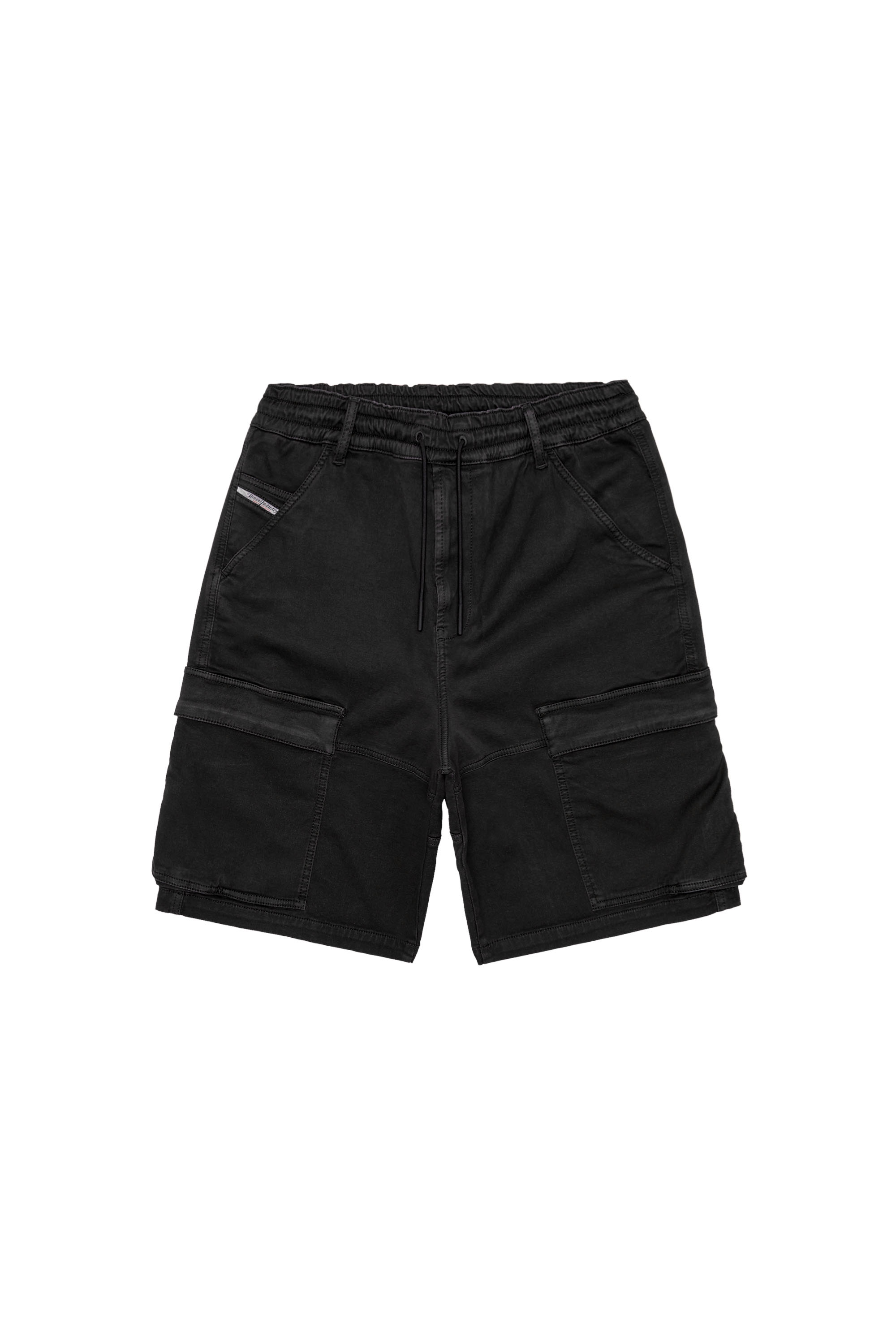 Diesel - D-KROOLEY-CARGO-SHORT JOGG, Black - Image 3