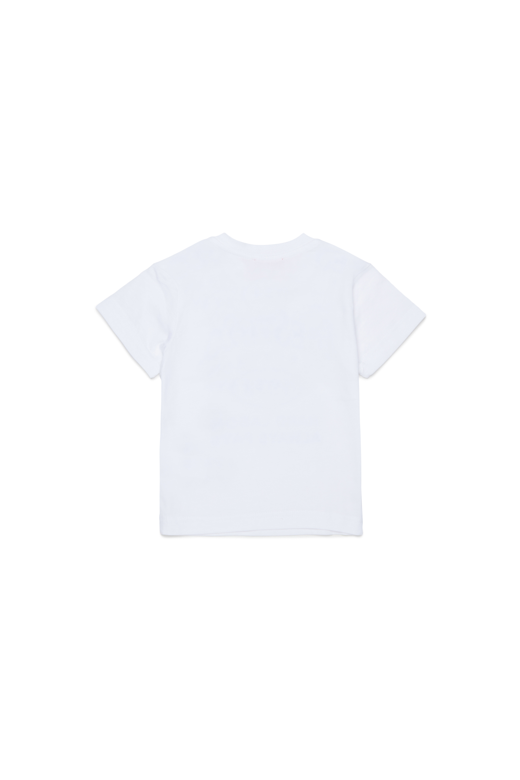 Diesel - TSINB, Man's Cotton T-shirt with slogan print in White - 2