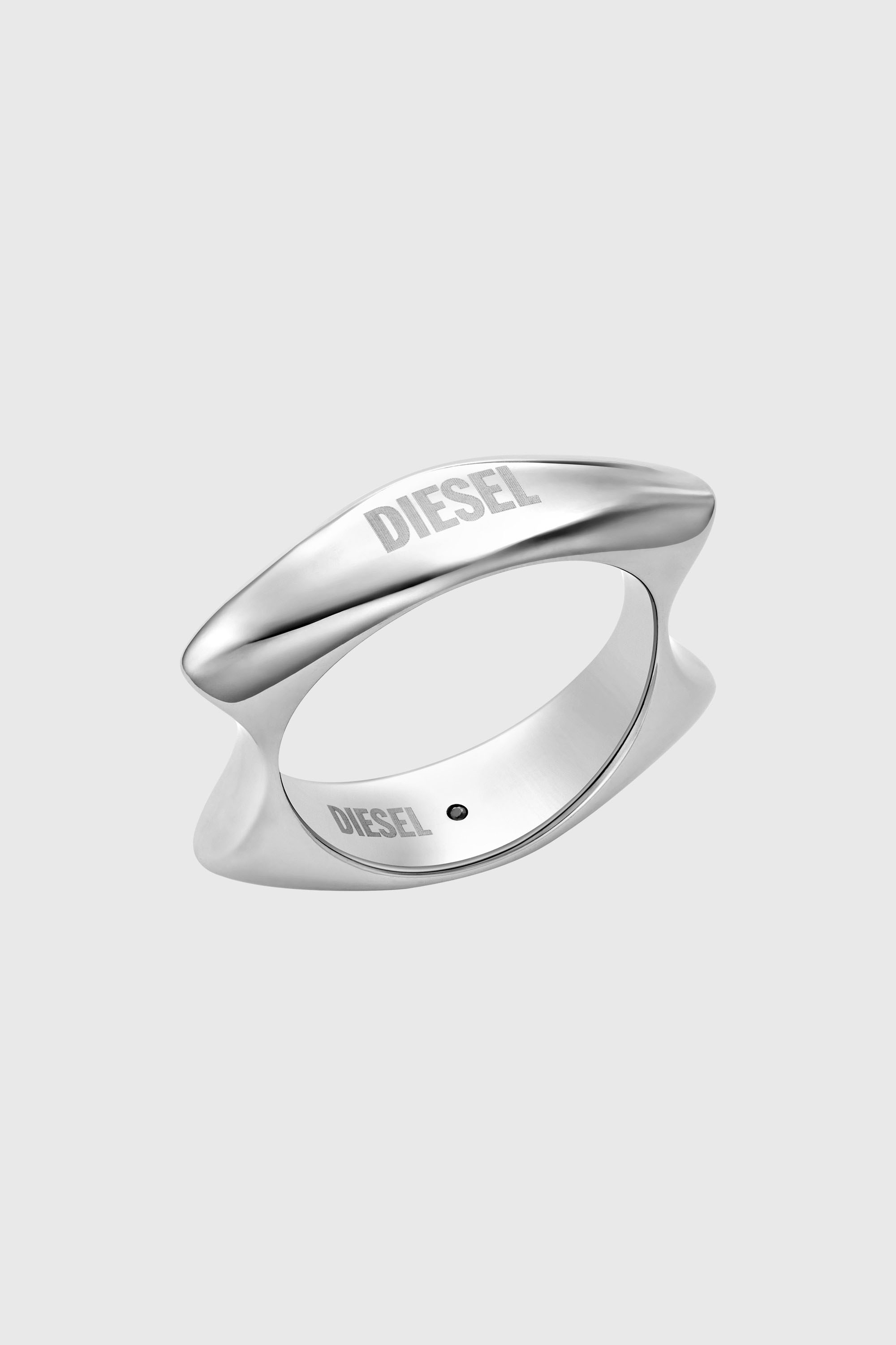 Diesel - DX1584040 JEWEL, Unisex's Stainless Steel Band Ring in Silver - 1