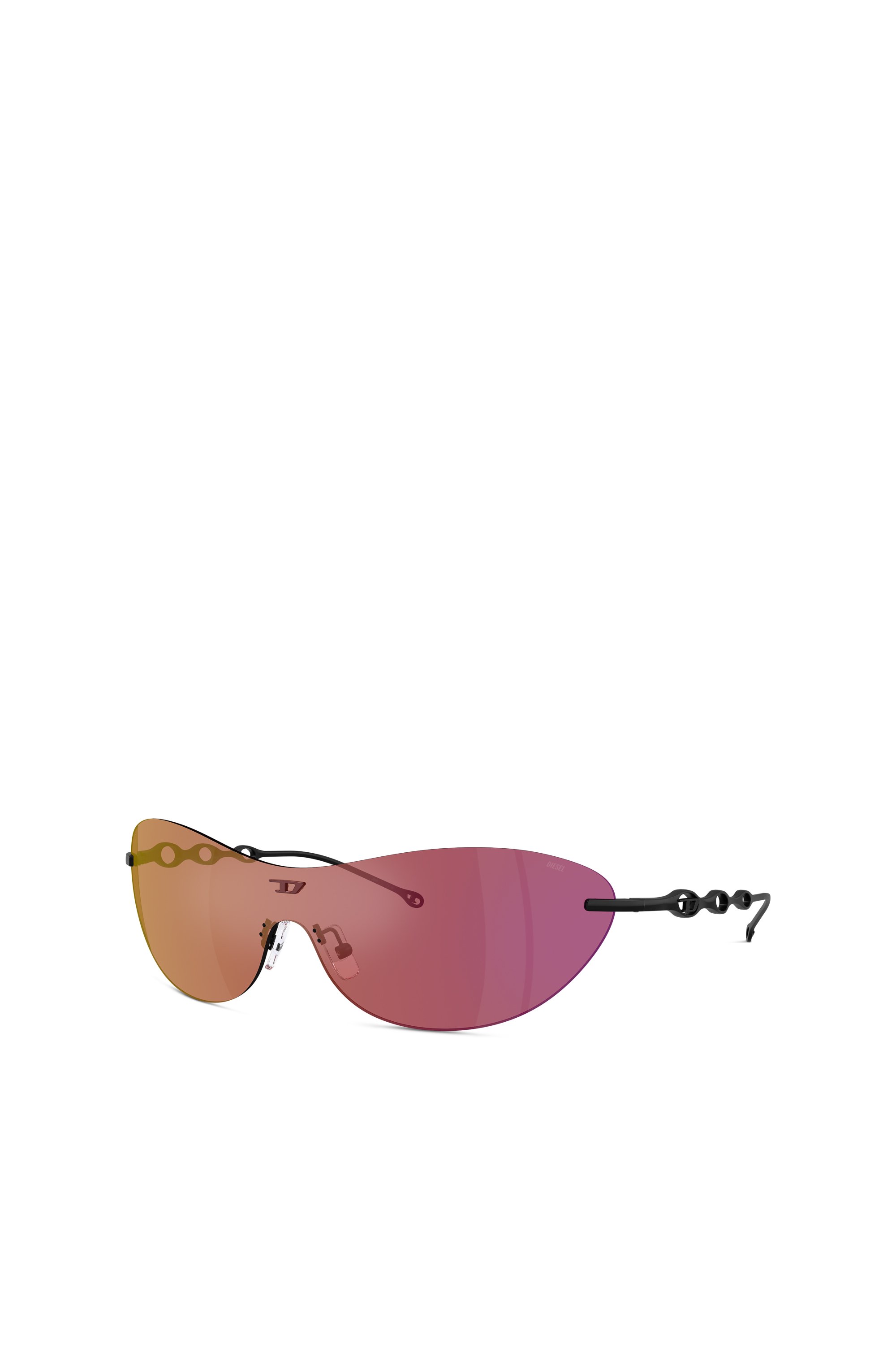 Diesel - 0DL1006 SIZE 35, Unisex's Iconic oval sunglasses in Dark Violet - 4