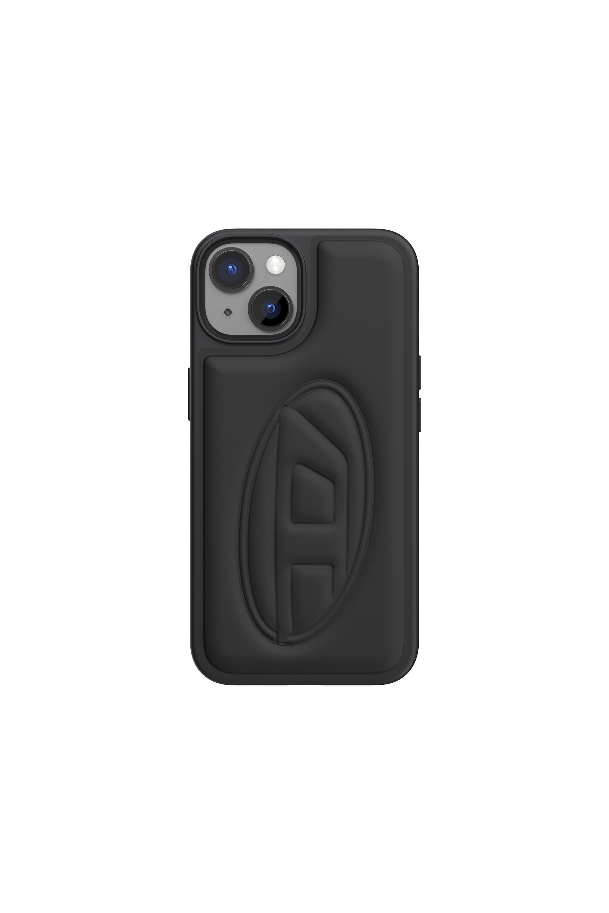 Diesel - 53406 MOULDED CASE, Unisex's Moulded case D logo for iPhone 14 in Black - 2