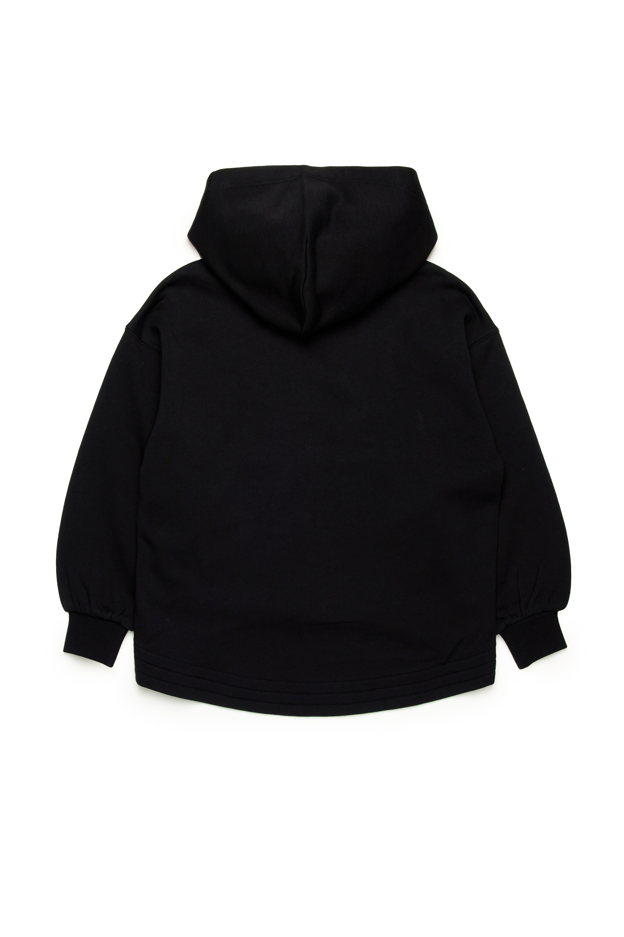 Diesel - SFPERU, Woman's Zip-up hoodie with cut-out Oval D logo in Black - 2