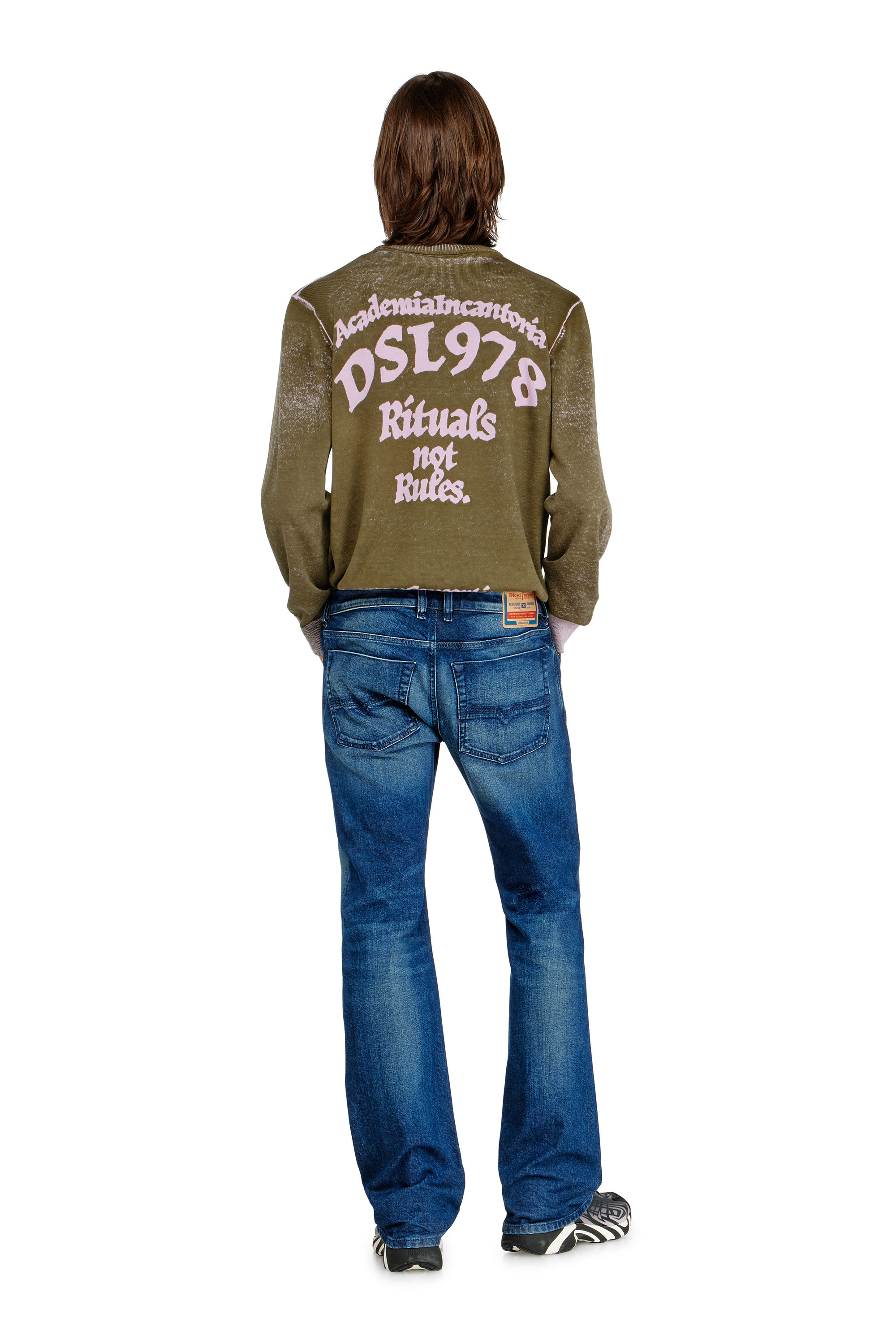 Diesel - Man's Bootcut Jeans 2007 Zatiny 09L51, Dark Blue - 4