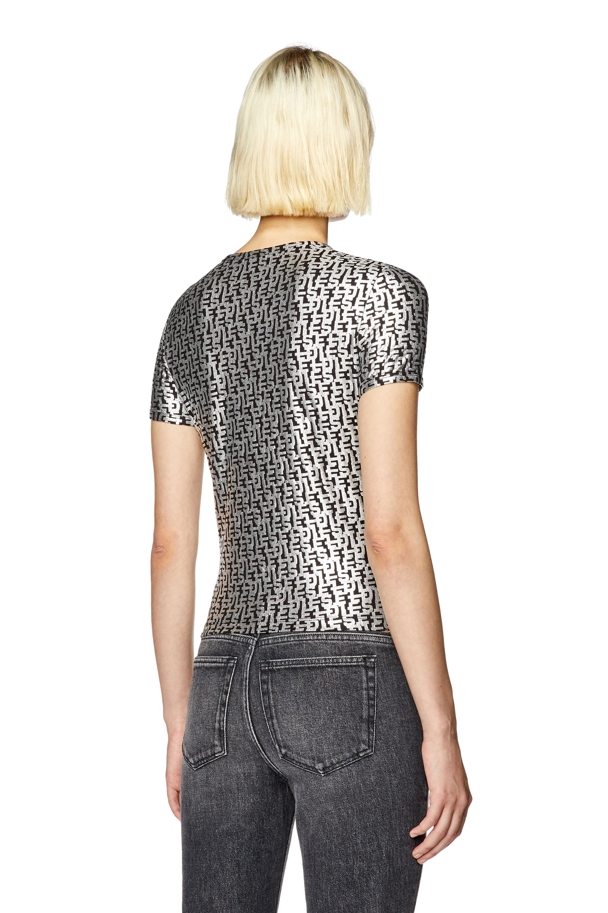Diesel - T-UNCUTIE-LONG-L5, Dark grey - Image 4