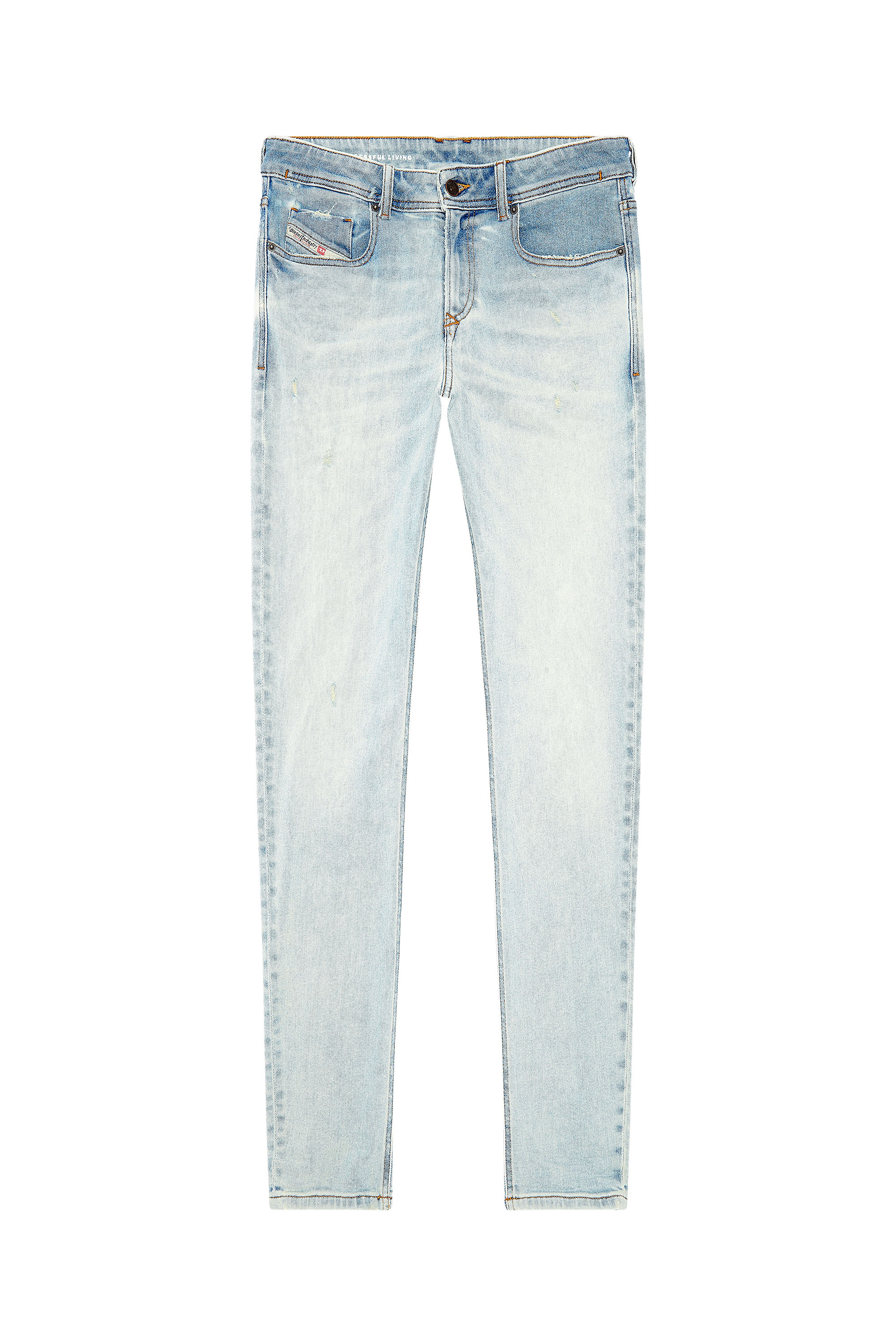 Diesel - Man Skinny Jeans 1979 Sleenker 09H73, Light Blue - Image 3