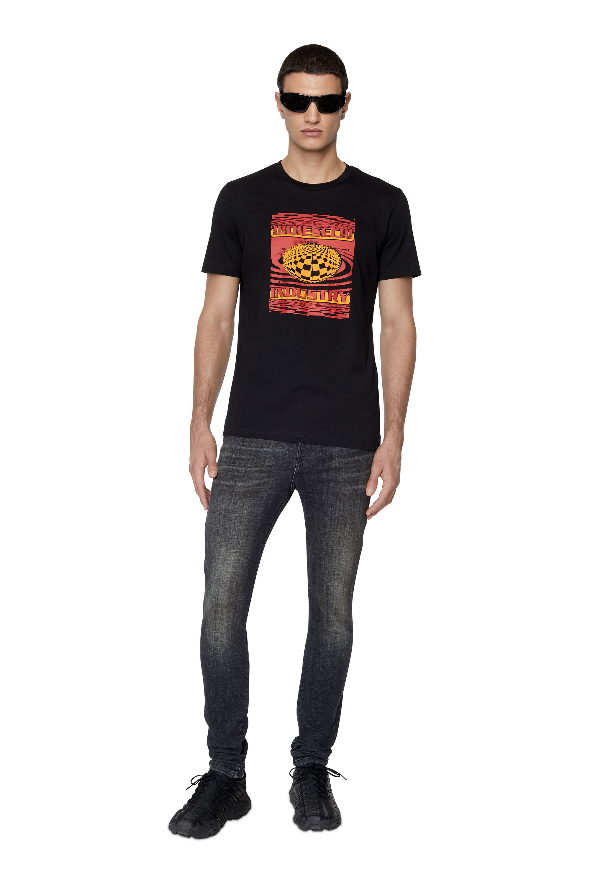 Diesel - 1983 D-Amny 09D88 Skinny Jeans, Black/Dark grey - Image 5