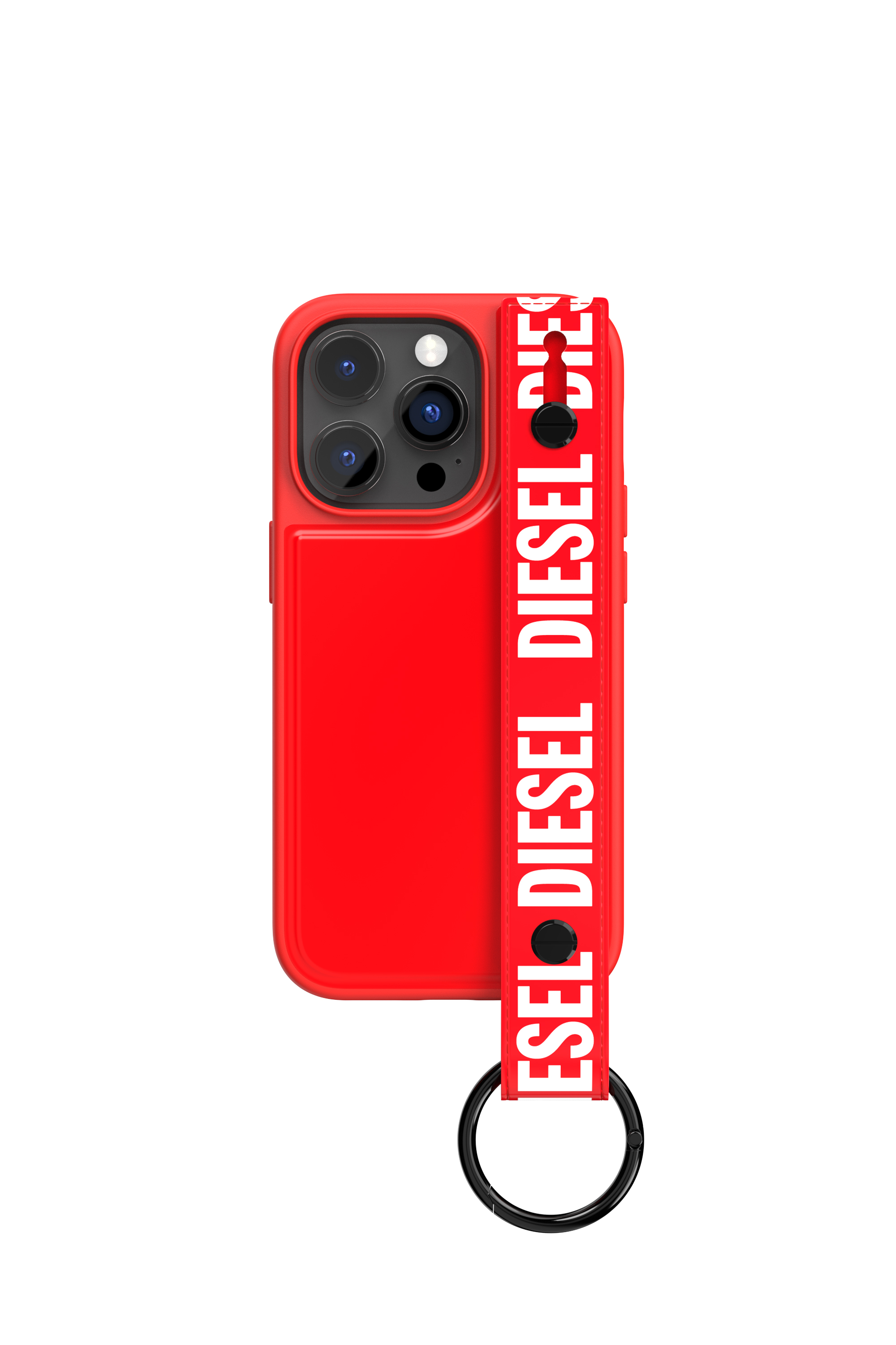 Diesel - 50287 MOULDED CASE, Unisex's Handstrap case for iPhone 14 Pro in Red - 2