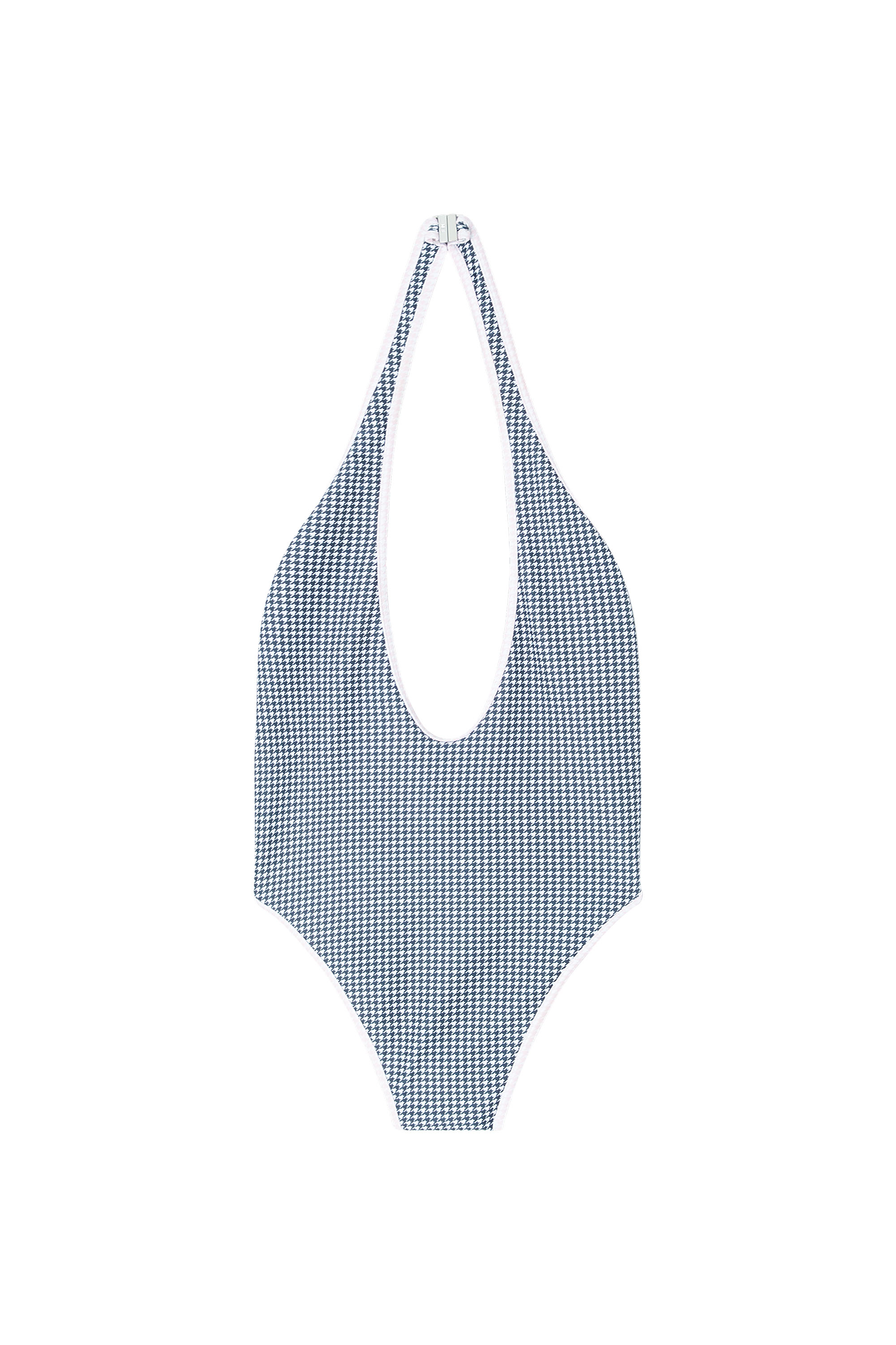 Women's Swimsuit with houndstooth print | Grey | Diesel {{Country}}